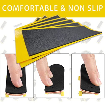 Birllaid Fingerboard Foam Grip Tape,12 Pcs Fingerboard Grip Tape,38mmX110mm 12