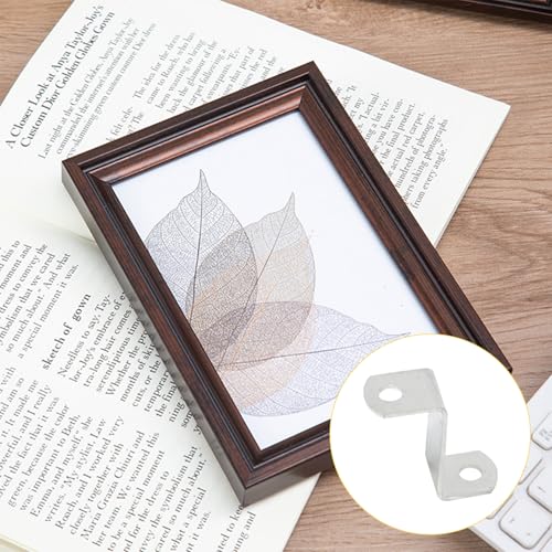 Offset Clips for Picture Framing, Z-Shape Canvas Mounting Clips with Mounting Hole, with Screws (20pcs, 25mm) - size: 25 mm