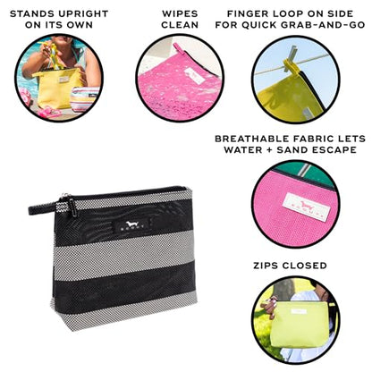 SCOUT Go Getter Pouch, Breathable Water-Resistant Fabric, Convenient Finger Loop - color: Baja Black