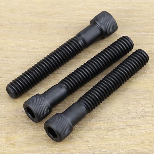 #8-32 x 1-1/2" Socket Head Cap Screws Bolts, 12.9 Grade Alloy Steel, Black Oxide Finish, Allen Hex Drive, Partial Thread, 50-Pack - size: #8-32 x 1-1/2"