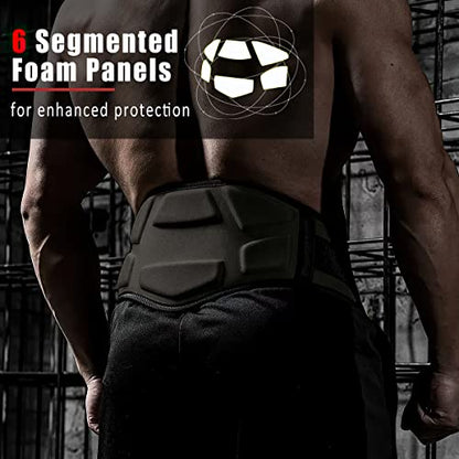 Heavy Duty Dip Belt With Chain - Weighted Pull Up Belt for Workout - color: black