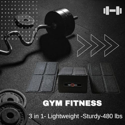 Squat Wedge Block Set 3 in 1 Wedge Blocks For Squats Weightlifting Yoga Heel Elevated Squat Wedge Calf Stretcher Physical Therapy Wedge Blocks For Squatting Slant Board