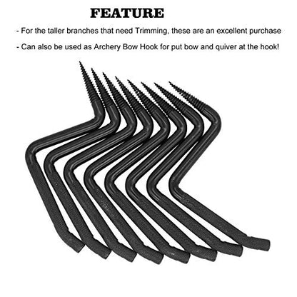 4 inch Screw-in Tree Steps for Hunting, Can Hold up to 705 lbs Fits Climbing to Tree Stands, with Slip-Resistant knurling Pattern (8Pack)