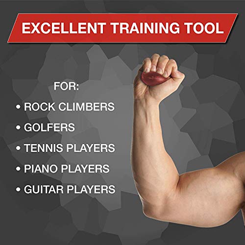 THERABAND Hand Exerciser, Ball For Hand, Wrist, Finger, Forearm, Grip Strengthening & Therapy, Squeeze Ball to Increase Hand Flexibility & Relieve Joint Pain, Red, Soft, Beginner - size: New Version, style: Red - Soft
