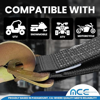 2 Pack 21" Black Axle Tie Downs for Heavy Duty Securing - color: Black, size: 21"