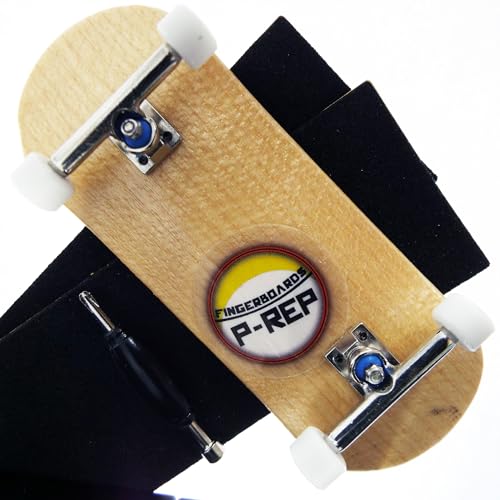 P-REP V2 Pro Performance Complete Wooden Fingerboard kit with Urethane Wheels and Bushings 34mm - Maple - color: Maple