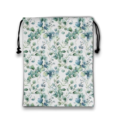 Eucalyptus Leaves Gym Grip Bag Green Adjustable Gymnastics Storage Pouch for Fitness Sports - color: Eucalyptus Leaves-green