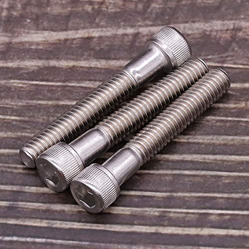 3/8-16 x 1-3/4" Socket Head Cap Screw Bolt, 304 Stainless Steel 18-8, Allen Hex Drive, Coarse Thread UNC, 10 PCS - size: 3/8-16 x 1-3/4"