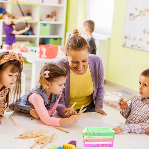16 Pcs 6.5 inch Small Wooden Crates, Unfinished Wood Basket Box for Mother's Day Crafts and Storage Display, Home, Bathroom, and Organizing Towels, Toys, Wine, and More