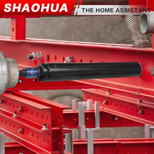9/16"(14mm) Nut Driver 12" and 3/4"(19mm) 8" Deep Nut Runner Hollow Socket w/ 1/4" Hex Shank, 1/2" Drive Socket for Ceiling Long Threaded Rod Bolts/Ductwork, 2 Length for Overhead Fastening - size: D. 9/16(14mm) 12" and 3/4(19mm) 8"