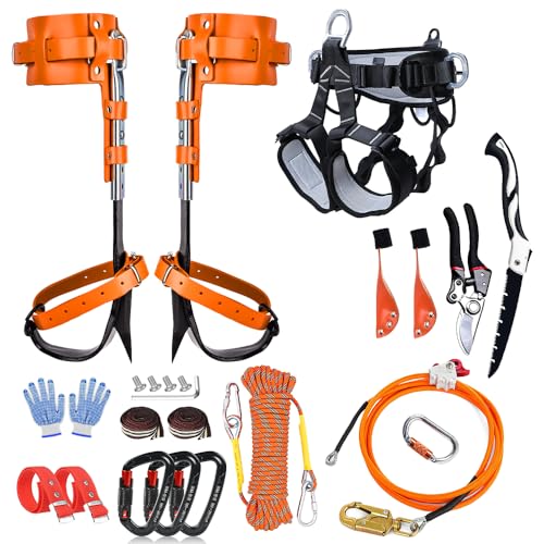 Tree Climbing Gear - Tree Climbing Spikes,for Hunting, Fruit Picking,Climbers of tree climbing equipment - color: Tree Climbing Gear Set 008