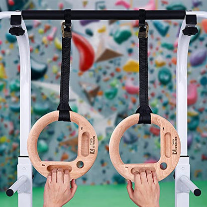 Two Stones Portable Hangboard Rock Climbing as Pull Up Ring for Rock Climbers Trainning Indoor or Outdoor Fingerboard Climbing Hang Board for Climbing