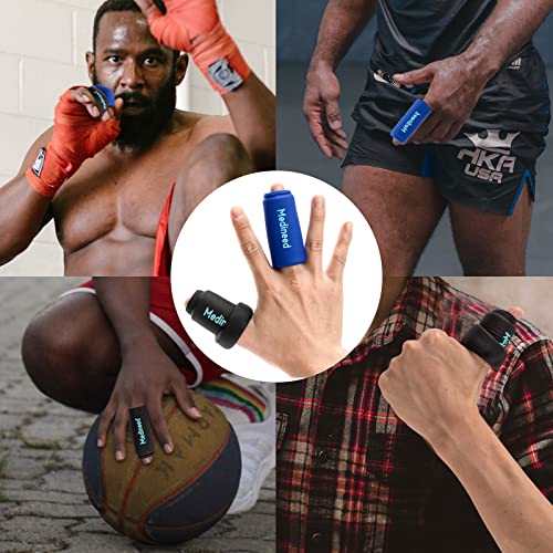 2PCS Finger Sleeves Gel Ice Pack, Lasting Cold Compress Freeze Sleeve, Reusable Finger Brace Ice Packs for Injuries, Arthritis, Tendonitis, Gout, Sprains, Middle Protectors (Black) - color: Black