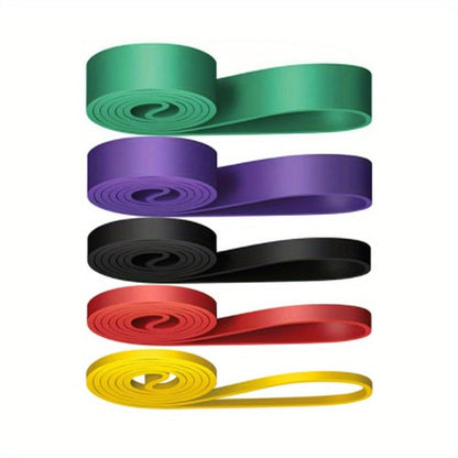 Resistance Bands, Pull-Up Assist Straps for Muscle Training, Non-Slip, Various Tension Levels, Fitness Equipment for Home and Outdoor Use - color: red