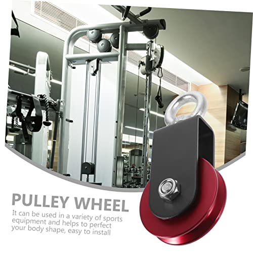 Hemoton Gym Pulley System Aluminum Alloy Cable Pulley Wheel Cable Attachment for Weight Lifting Fitness Equipment