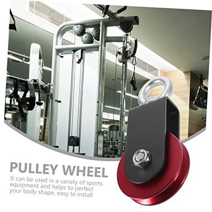 Hemoton Gym Pulley System Aluminum Alloy Cable Pulley Wheel Cable Attachment for Weight Lifting Fitness Equipment