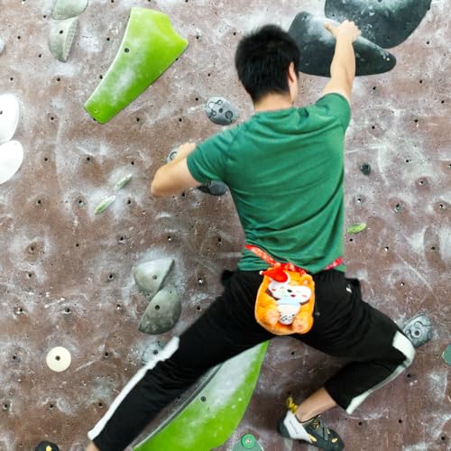 Rock Climbing Chalk Bag + Refillable Ball – Boba Dog Plush Animal Bag - style: Christmas Chalk Bag + Refillable Ball