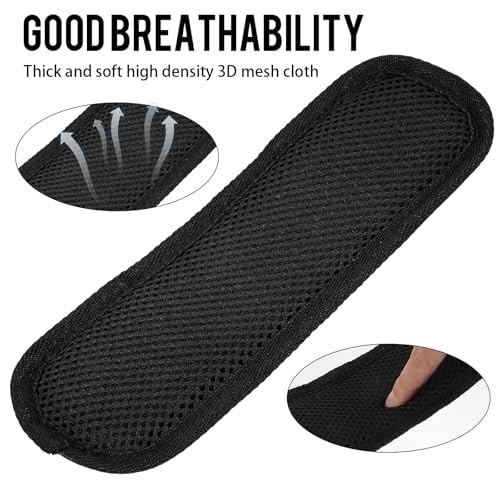 Nogeqi Shoulder Pad for Bag Strap Universal Soft Shoulder Strap Pad for Backpack Bag, Breathable & Removable, Black