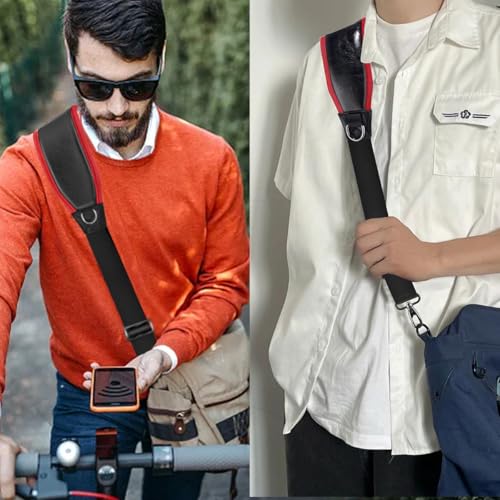 ZINZ Shoulder Strap 78" Belt with Neoprene Thick Padded, Universal Bag Strap with Double Adjustable Buckles and Metal Swivel Hooks,Ideal for Individuals 5'11" and Taller,Red edge - color: Red Edge