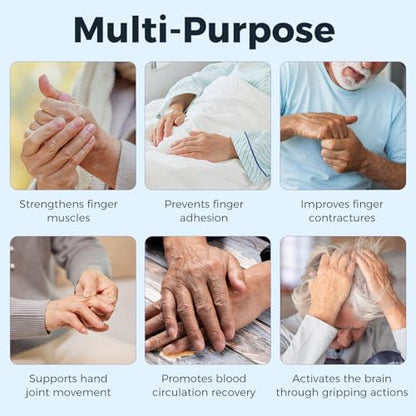 Palm Grips, Hand Contracture Cushions, Finger Grips, Finger Splitter, Palm Protector for Hand Contracture, Grip Strengthener Pad for Elderly, Stress Relief, Sweat Resistant, Washable, Purple, S, 2 Pcs - color: Purple-2 Pcs-S