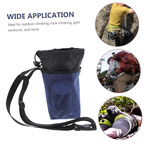 Toyvian Chalk Bag for Rock Climbing - Lifting Chalk Holder with Waist Belt Portable Design for Bouldering Gymnastics and Outdoor Activities Lightweight and Easy to Carry