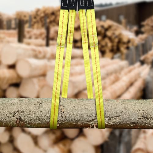 Shappy 2 Pcs 10' x 1" Lifting Sling Straps Heavy Duty Lifting Nylon Sling Web Slings Tree Saver Recovery Strap for Constructions, Steel, Trailer - size: 10' X 1"