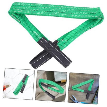 Healifty Industrial Heavy-Duty Lifting Strap Nylon Sling for Versatile Hoisting Safety Tested for Heavy Loads for Rigging and Transporting Equipment