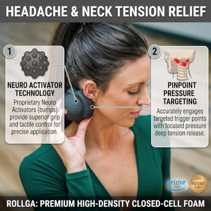 Rollga ACTIVATOR - Massage Ball for Myofascial Release & Trigger Points | Patented Design Relieves Headaches, Neck Tension, & Plantar Fasciitis Through Deep Tissue Trigger Point Release