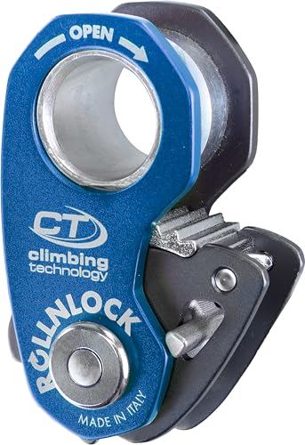 Climbing Technology CT Rollnlock Ascender/Pulley Blue - UIAA and CE Certified | climbing-pulleys