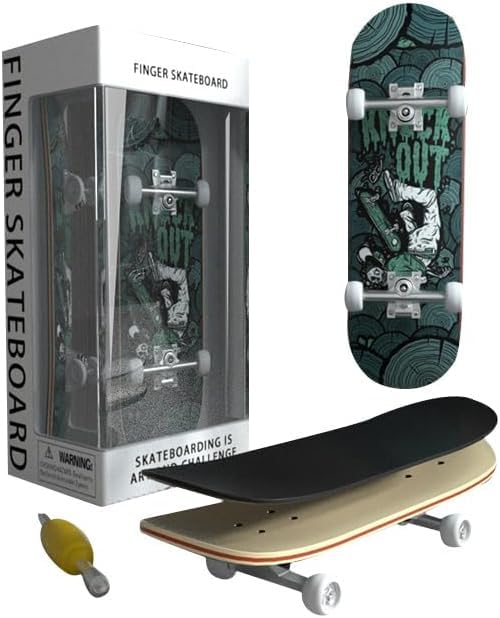 Wooden, pro Fingerboard 29mm Mini handboard、Premium Fingerboard Ideal for Dexterity maneuvers (Wrestling) - color: Wrestling