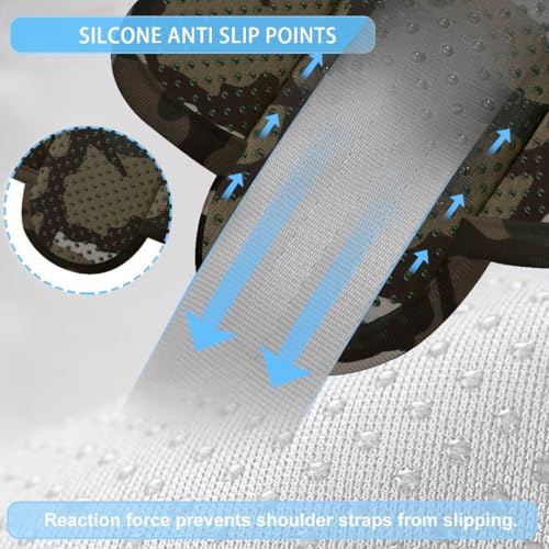 ZINZ 2-Pack Universal Shoulder Pad with Ultra thick Cushion for Bag Luggage Bag Crossbody, Plus Long & Anti-Slip & Breathable,Camouflage green-2pack - color: Camouflage Green-2pack