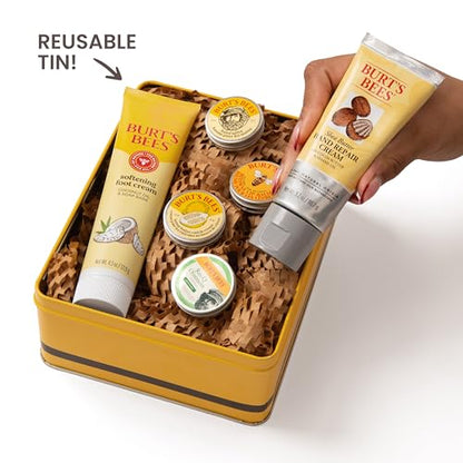 Burt's Bees Valentine's Day Gifts Ideas - Classics Set, 6 Products in Giftable Tin, Cuticle Cream, Hand Salve, Lip Balm, Res-Q Ointment, Hand Repair and Foot Cream - size: 6 Piece Set