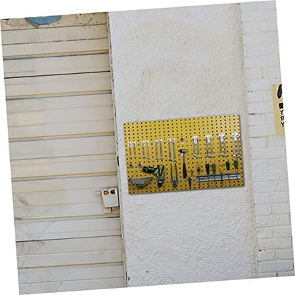 1pc Galvanized Steel Pegboard Rack Tool Organizer for Garage Multi-Functional Hanging Board and Sturdy Design Easy Installation Accepts Hooks and Accessories