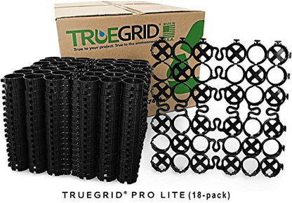 | PRO LITE Permeable Paver | Driveway, Grass, Shed Base, Patio, RV Pad, Gravel, DIY Outdoor | 120,000 lb Load Class | All-Weather | Easy Install | Pack of 18 (72 Square Feet)