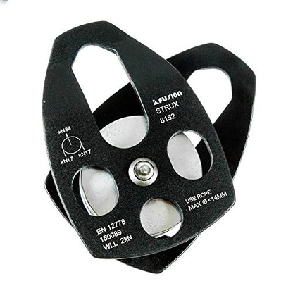 Fusion Climb Strux Aluminum Rescue Side Swing Pulley Blue 34KN… - color: Black