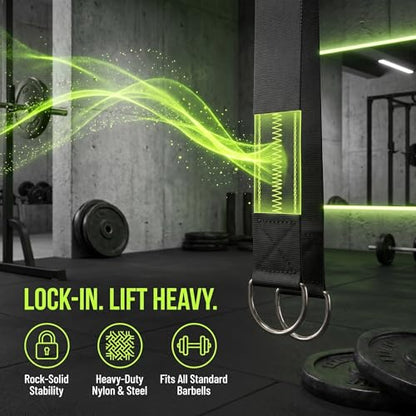 SHOWERORO 2pcs Dumbbell Loading Straps for Barbell and Dumbbell Heavy Duty Nylon Support Prevents Slippage and Deformation for High Intensity Interval Training and Home Gym Workouts