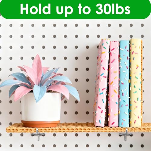 120pcs Pegboard Hooks Peg Board Shelving Hooks Peg Board Hook for Hanging Stainless Steel Hanging Boards Pegs Wall Display Hook Bulk Pegs Boards Tool Hangers for Garage Craft Room Kitchen Store