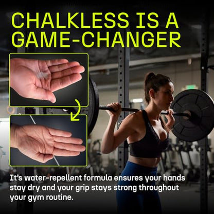 Chalkless Grip Enhancer - Premium Liquid Chalk Alternative & Less Mess Hand Chalk for Weightlifting, Powerlifting, Yoga, Gaming, Climbing, and More, Non-Toxic Long-Lasting & Reliable - style: 15 Gram