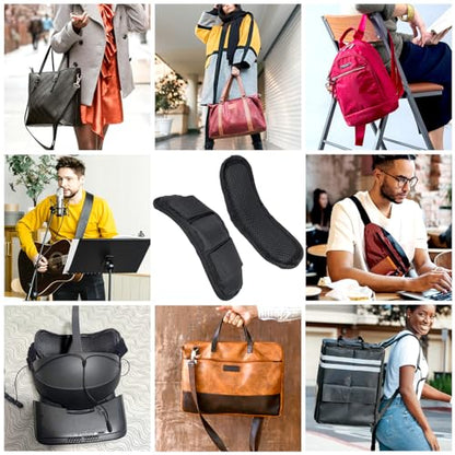 Removable Shoulder Strap Pad, Backpack Strap Pads, Guitar Strap Pad, Shoulder Pad for Bag Strap Pad, Shoulder Strap Padding, Black Removable Luggage Bags Shoulder Strap Pads