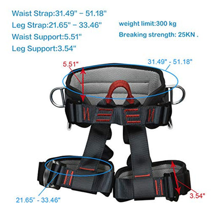 Climbing, Safety Safe Seat Belt for Outdoor Tree Climbing, Outward Band Expanding Training Large Size,Climbing Gear
