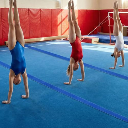 Hedume 42 ft Gymnastics Mat Hook Fastener, Royal Blue 4" Wide Nylon Hook, Hook Mat Fastener for Carpet Bonded Foam Seam, Cheer Mat Gym Floor and Gymnastics