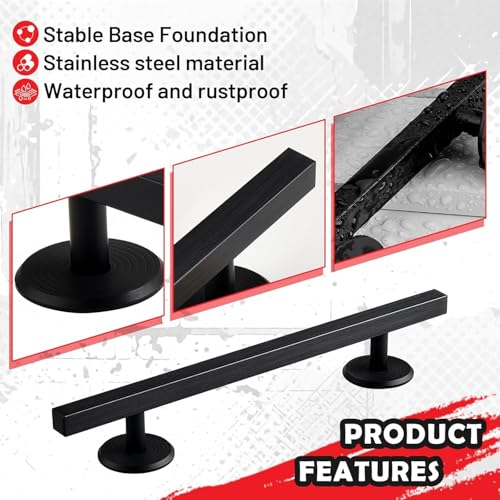 Colaxi Fingerboards Rail Accessory, Gift Premium Aluminum Alloy Educational Toy Prop, Finger Boards Training Finger, Square Black - color: Optional, size: Square Black