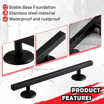 Colaxi Fingerboards Rail Accessory, Gift Premium Aluminum Alloy Educational Toy Prop, Finger Boards Training Finger, Square Black - color: Optional, size: Square Black