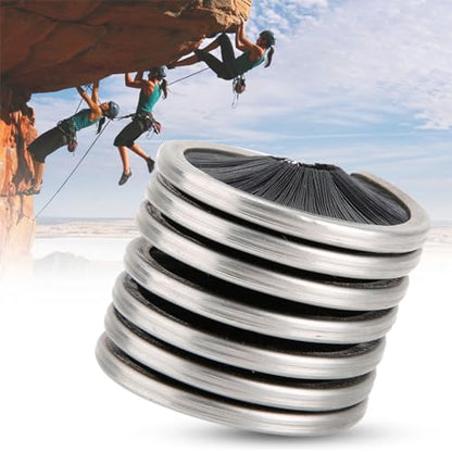 Climbing Brush, 8 to 13mm Gear Rope Cleaning Brush, Nylon Stainless Steel Climbing Rope Cleaner