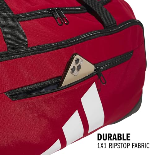 adidas Defender 5 Duffel Bag for Sports, Gym and Travel, Team Power Red 2/White, OSFA - color: Team Power Red 2/White/Medium 59L, style: Medium 59l