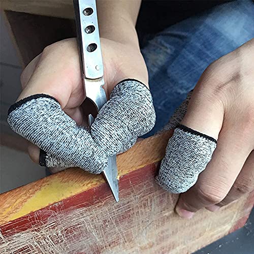 100 PCS Finger Cots Cut Resistant Protector, Finger Covers for Cuts, Gloves Life Extender, Cut Resistant Finger Protectors for Kitchen, Work, Sculpture, Anti-Slip, Reusable - size: 100pcs