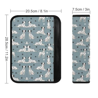 2 Pack Universal Soft and Comfortable Car Seat Straps Shoulder Pads for Kids, All Vehicles, Dalmatian Neck Strap Covers, Neck and Shoulder Support - color: Pattern 1049