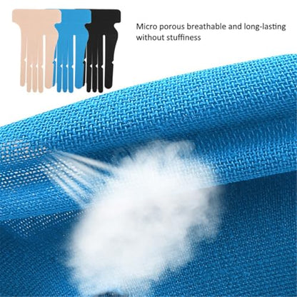 Kinesiology Tape for Wrist & Fingers, 6 Pcs Precut Kinesiology Tape, Bowling Tape for Carpal Tunnel & Finger Joints Muscle Support & Stability, Waterproof & Breathable, Latex Free & Hypoallergenic