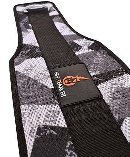 Weighted Belt with Chain, For Pullups, Dips, Weight Lifting, Powerlifting, & Cross Training - color: Grey Camo
