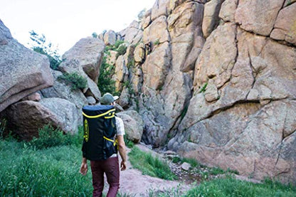 TRANGO Crag Pack 2.0-45L Climbing Backpack with Rope Bag Compartment, Mini Tarp, Shoe Pouch, Rock Climbing & Bouldering, Black - color: Black